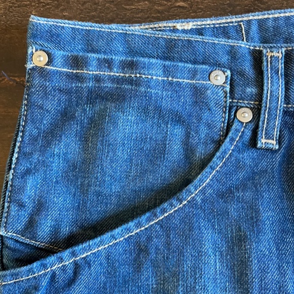 Rare Vintage Levi's 821 Engineer Dk wash zip fly - Picture 4 of 7